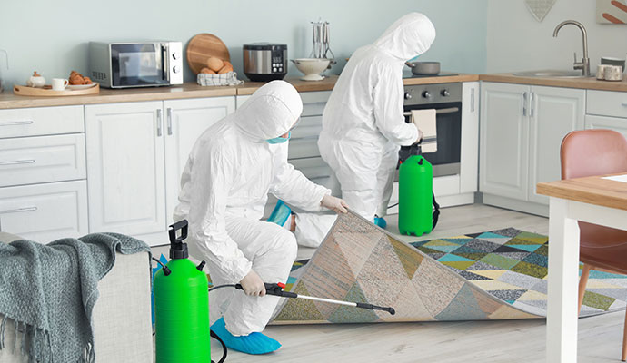 Professional biohazard cleanup service