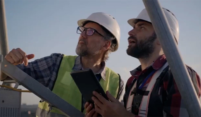 Team of experts performing site inspection thumb